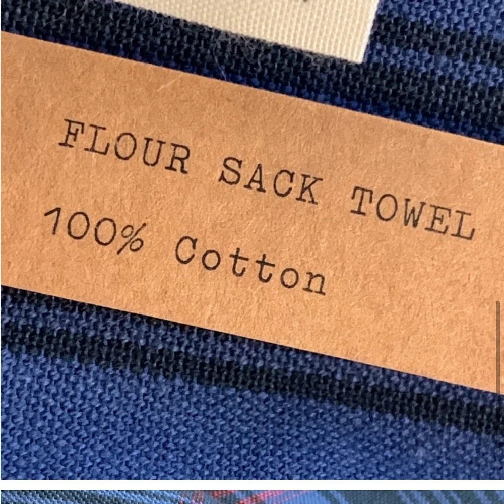 Levi’s with Target Blue and Red Striped Flour Sack Kitchen Towel